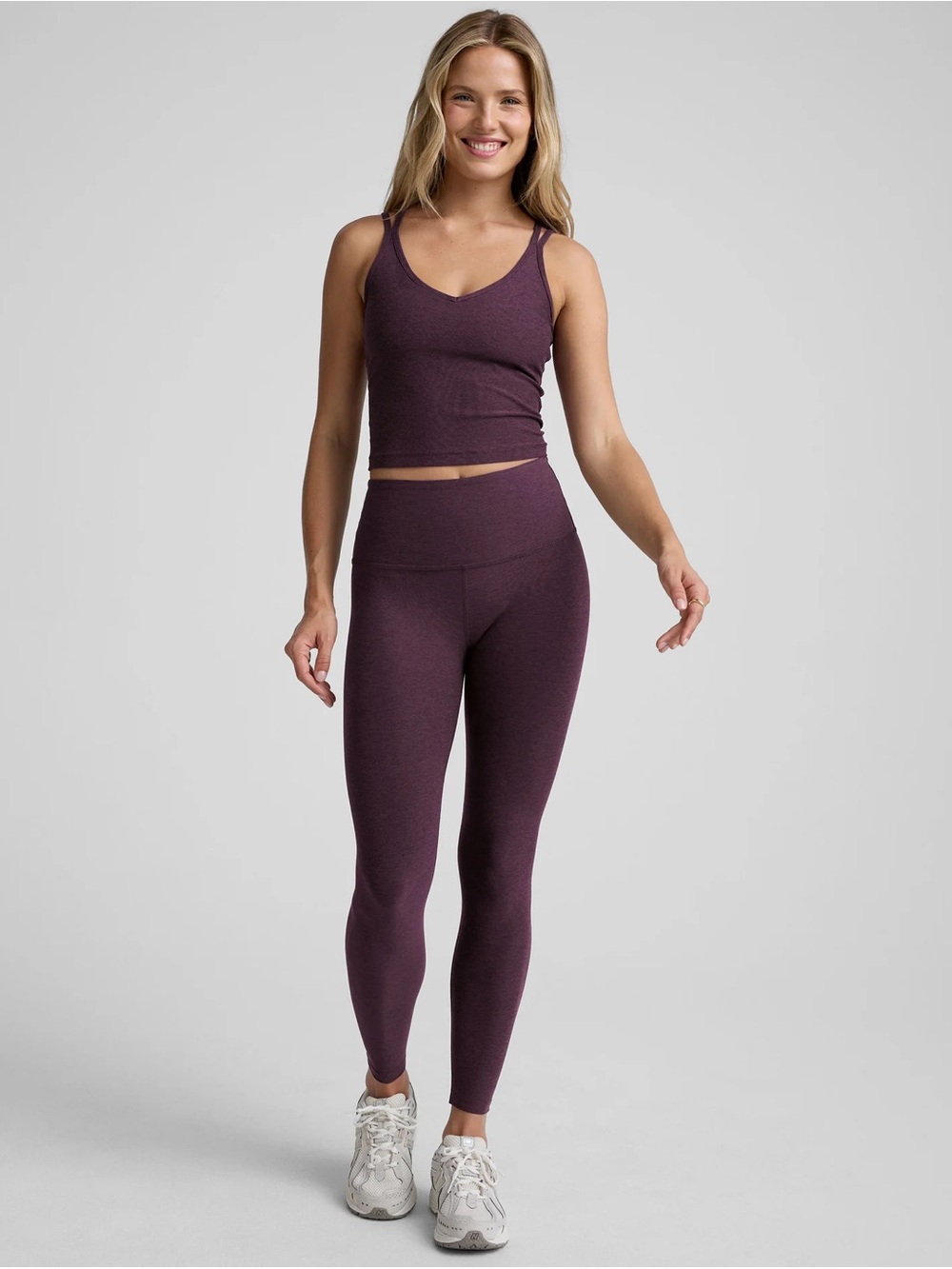 Like new Spacedye™ Caught In The Midi High Waisted Leggings Eggplant Purple - L